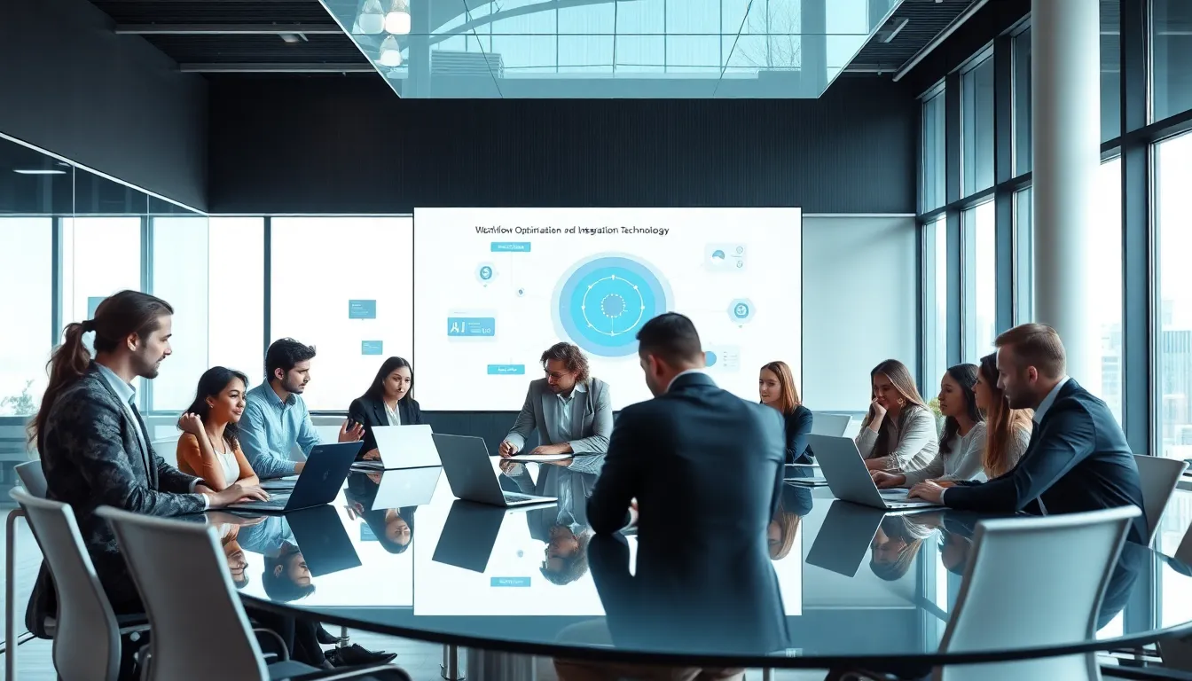 diverse team collaborating on Xsmtrt3 in a modern office.
